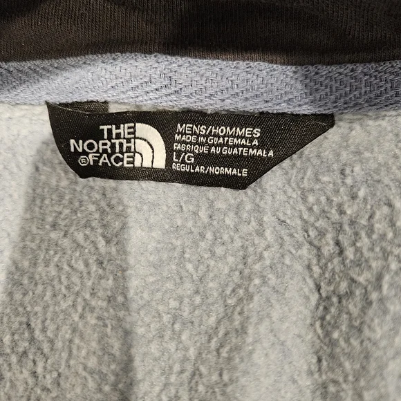 The North Face Men's Light Gray Zip-Up Hoodie - Picture 5 of 6